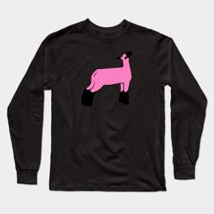 Pink Hearts Market Wether Lamb Silhouette 1 - NOT FOR RESALE WITHOUT PERMISSION Long Sleeve T-Shirt